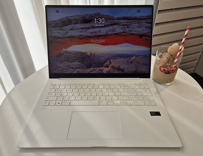 LG 그램 프로 17인치 모델. 사진=구자윤 기자