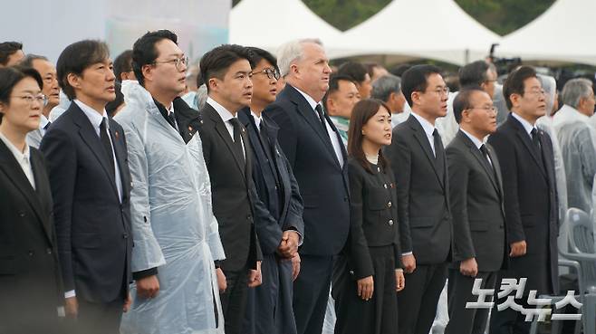 제76주년 제주4.3 희생자 추념식에 참석한 정치권 인사들. 고상현 기자
