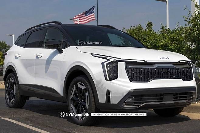 기아 '스포티지 페이스리프트' 예상도 (출처: 뉴욕맘모스)