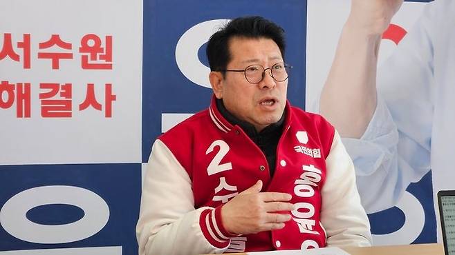 홍윤오 국민의힘 수원을 후보가 3일 "선거일까지 '무박 7일' 일정으로 유세를 이어간다"고 선언했다. ⓒ캠프 제공