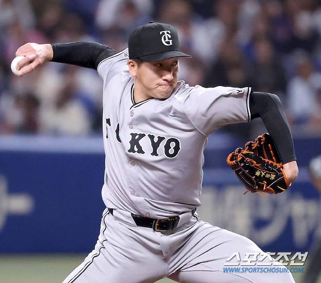 요미우리 마무리 투수 다이세이. 4일 주니치전 9회말 등판해 세 타자를 연속 헛스윙 삼진으로 잡고 시즌 첫 세이브를 올렸다. 사진캡처=요미우리 자이언츠 SNS