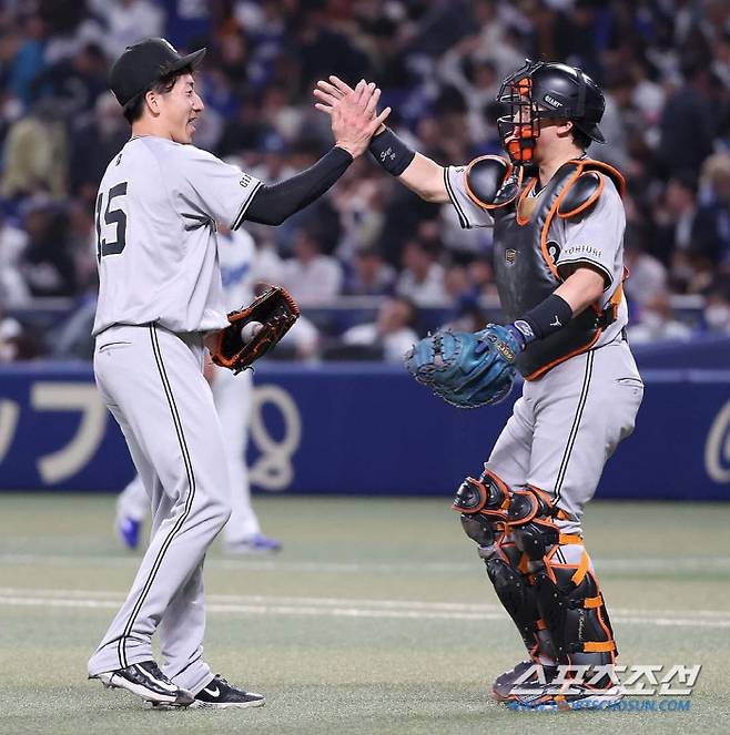 다이세이는 4일 주니치전 9회말 등판해 두 차례 시속 160km 강속구를 던졌다. 자신의 최고 구속을 기록했다. 사진캡처=요미우리 자이언츠 SNS