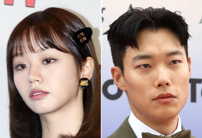 가수 겸 배우 혜리(왼쪽)와 배우 류준열. 연합뉴스, 뉴스1