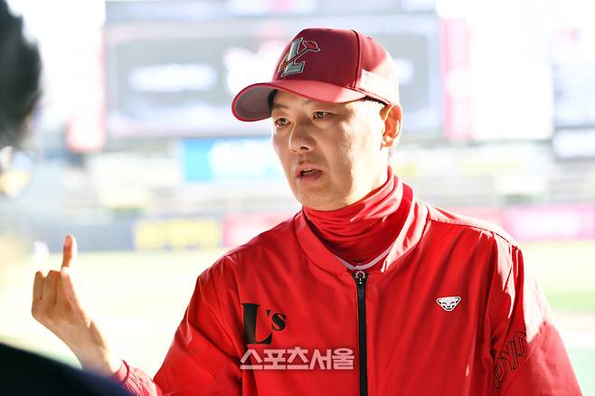 SSG 시절 김원형 감독. 수원 | 강영조기자 kanjo@sportsseoul.com