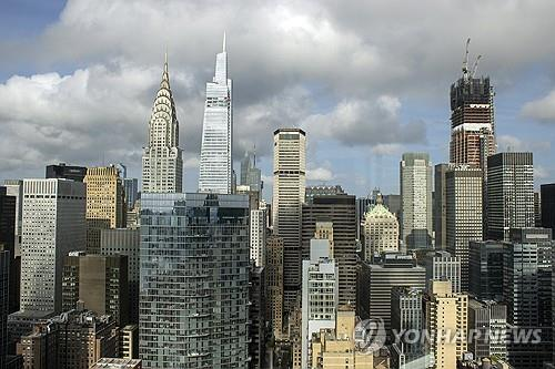 뉴욕시 맨해튼 일대 빌딩들. [사진 제공 = AP연합뉴스]