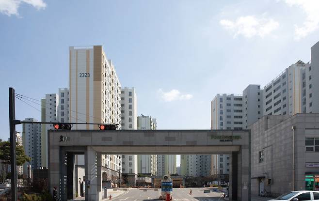 3월 8일 서울시 송파구 장지동 ‘위례포레샤인’ 모습. [이상윤 객원기자]