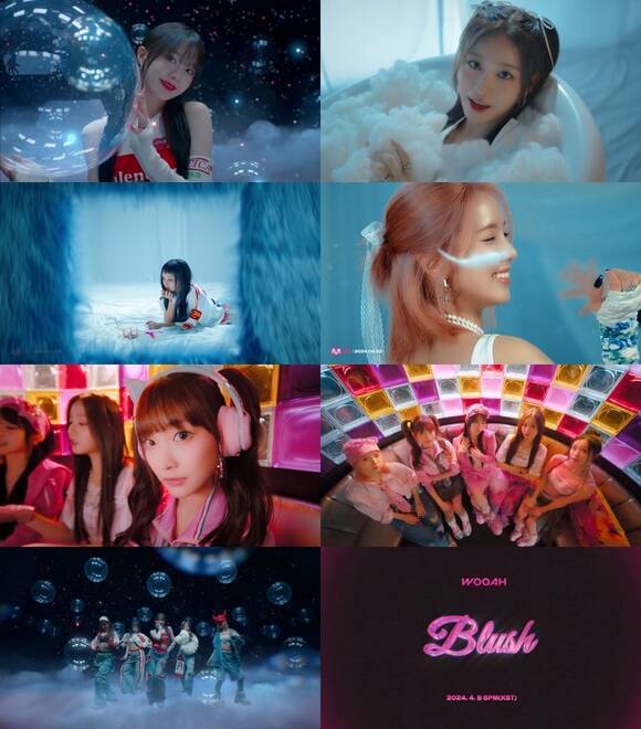 'BLUSH'는 다가온 사랑에 부끄러워 얼굴이 붉어질 정도로 설레지만 적극적으로 용기를 낸 소녀의 마음을 표현한 곡이다. /SSQ엔터