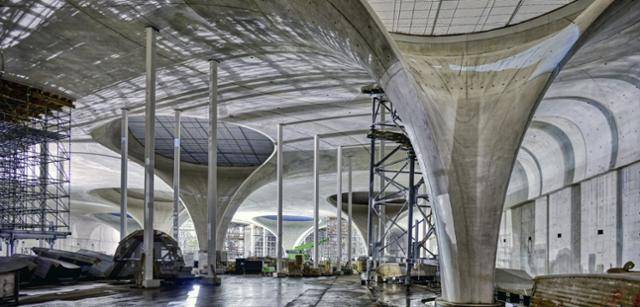 슈투트가르트21 프로젝트가 진행 중인 독일 슈투트가르트 중앙역의 모습.