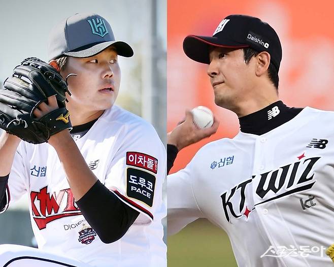 KT 소형준(왼쪽)·고영표. 사진 | KT 위즈, 스포츠동아DB