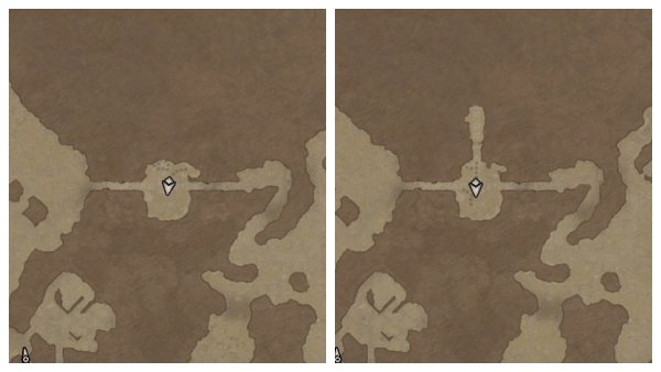 - 라이브 서버와 PTR 서버 미니맵 변화[출처: 와우헤드]