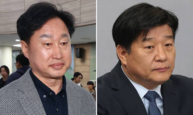 더불어민주당 김준혁(경기 수원정)·양문석(경기 안산갑) 후보. 연합뉴스