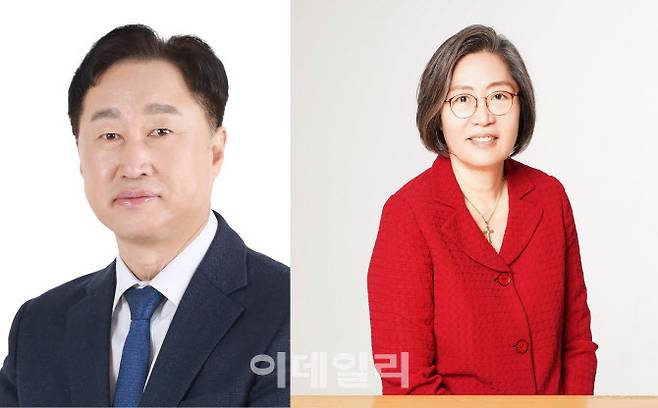 경기 수원정에 출마한 김준혁(왼쪽) 더불어민주당 후보와 이수정 국민의힘 후보. (사진=중앙선거관리위원회)