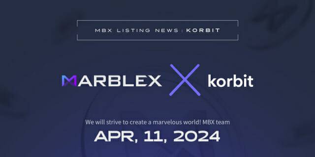 마브렉스, 코빗에 MBX 토큰 상장