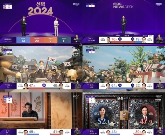 MBC 개표 방송 ‘선택 2024’