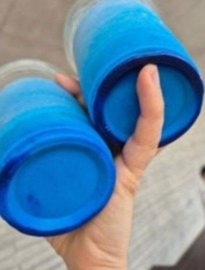 [서울=뉴시스] 지난 7일 한 아이가 유명 커피 프랜차이즈의 제조 음료를 마시고 파란색 변을 보는 사건이 발생했다. 사진은 인스타그램에 올라온 해당 음료의 사진. (사진=인스타그램 갈무리) 2024.04.11. *재판매 및 DB 금지