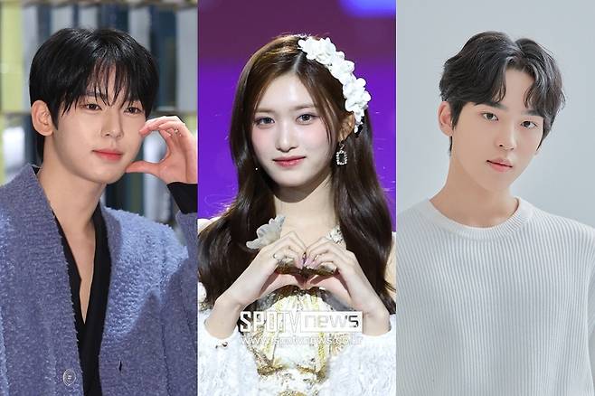 ▲ 제로베이스원 한유진, 아이브 이서, 문성현(왼쪽부터). ⓒ곽혜미 기자, FNC엔터테인먼트 제공