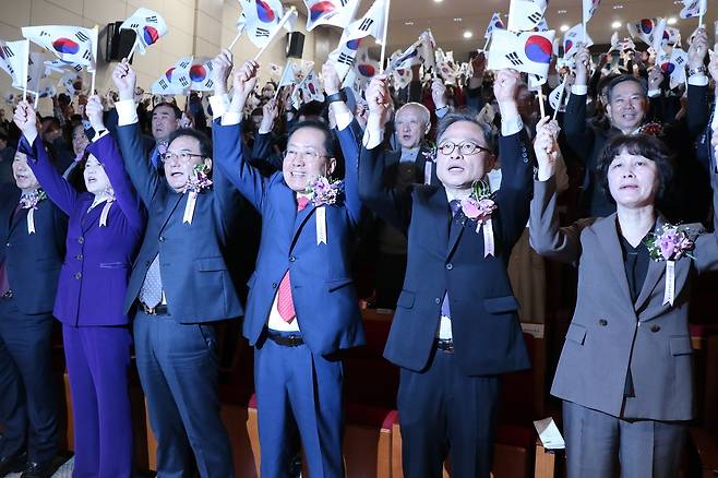 대한민국 임시정부 수립 기념식 [광복회 대구시지부 제공.재판매 및 DB금지]