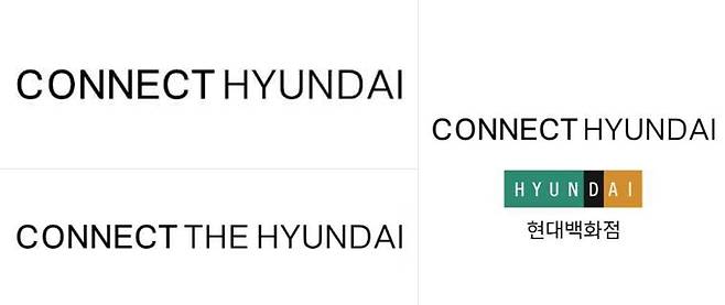 현대백화점이 출원한 '커넥트 현대', '커넥트 더 현대', '커넥트 현대-현대백화점' 상표(특허청 제공)