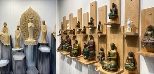 7. 불교미술 작품 속 다양한 부처상의 모습(사진 이승연 기자)