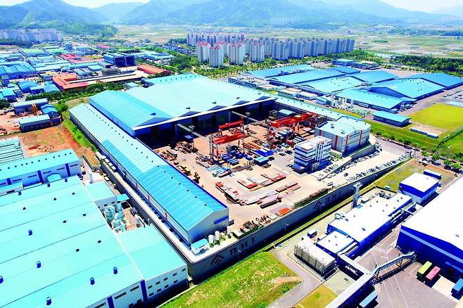 비에이치아이 사천공장 전경. 비에이치아이 제공