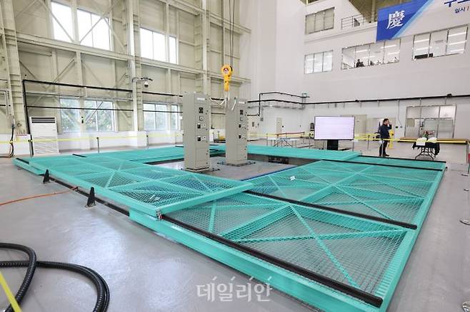 한국수력원자력 중앙연구원 구조내진실증실험센터 모습. ⓒ한국수력원자력