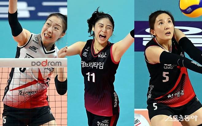 박은진, 박혜민, 노란(왼쪽부터). 사진제공 | 스포츠동아DB