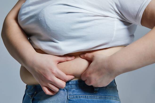 유난히 배에 살이 많은 사람이라면 내장지방을 의심해볼 필요가 있다. [사진=게티이미지뱅크]