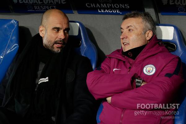 펩 과르디올라(왼쪽), 도메네크 토렌트(오른쪽). 게티이미지코리아