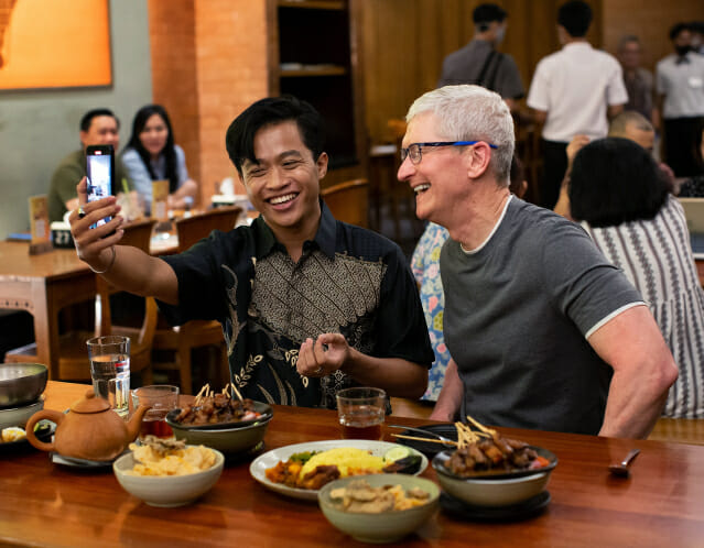 인도네시아를 방문한 팀 쿡 애플 CEO (사진=X@tim_cook)