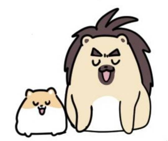 웹툰 '개를 낳았다' 작가 김이선(오른쪽)씨의 캐릭터와 반려견 불광이.