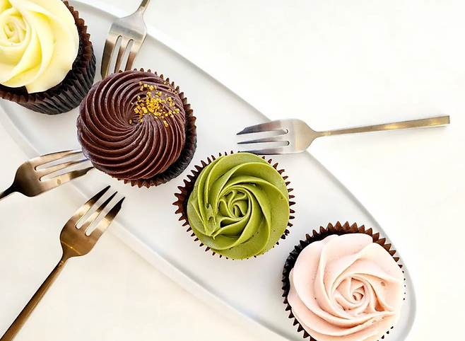 이번 아트 오앤오에 식음료(F&B) 파트너로 참가하는 리암스 케이커리의 컵케익 제품들. 리암스 케이커리