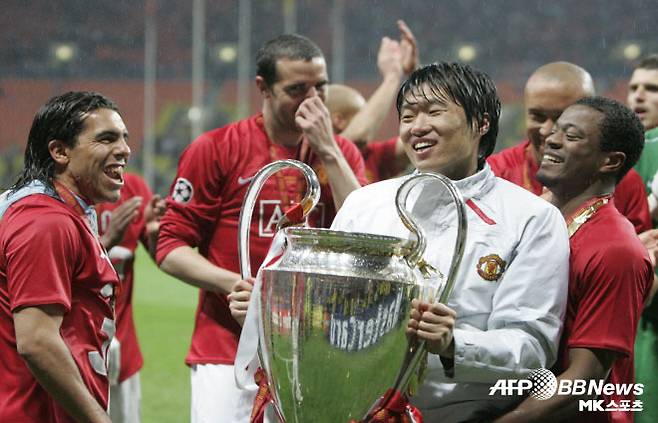 아시아 선수 유일 UEFA 챔피언스리그 우승 경험이 있는 박지성. 사진=AFPBBNews=News1