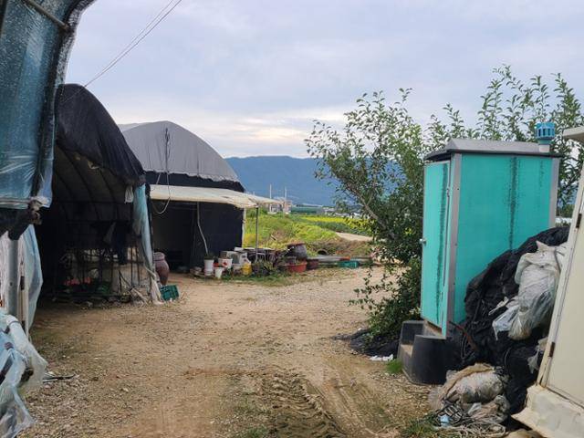 2022년 경기의 한 농장에서 외국인 노동자들이 생활한 숙소. 한국일보 자료사진