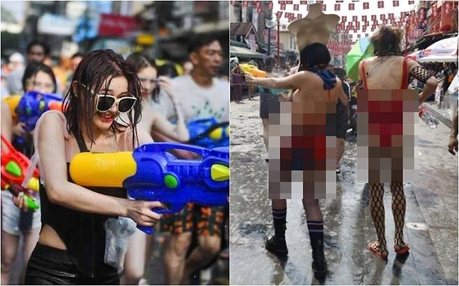 송끄란 축제 자료 사진, 편집 [사진출처=연합뉴스]