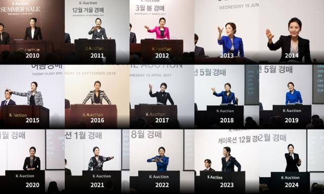 2010년 데뷔 경매부터 2024년 3월 경매까지 그는 케이옥션에 열린 104번의 경매를 모두 지휘했다. 무대에 올라갈 땐 그 흔한 감기 한 번 걸린 적이 없었다. 케이옥션 제공