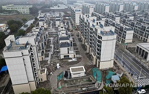 중국 상하이 주택 건설 현장. 로이터 연합뉴스