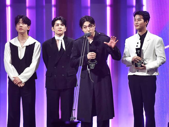 사진=왼쪽부터 도운, 원필, 성진, 영케이/뉴스엔DB