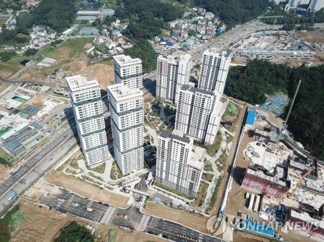 '과천 푸르지오 라비엔오' 전경. 연합뉴스