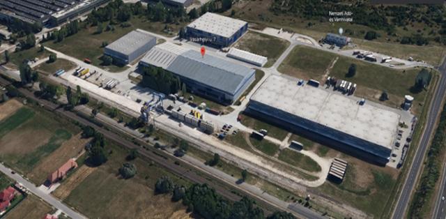 헝가리에 개장한 LX판토스 타타 터미널을 항공사진으로 촬영한 모습. LX판토스 제공