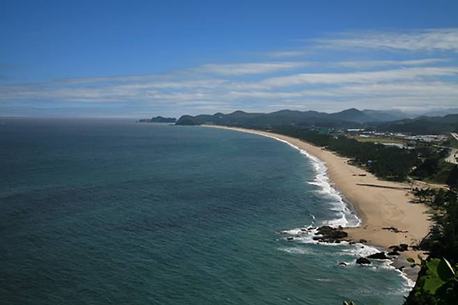 공사 전 맹방해변의 모습. 삼척석탄화력반대투쟁위 제공