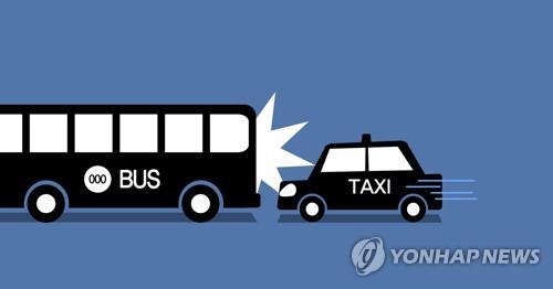 택시-버스 추돌사고 (PG) [권도윤 제작] 일러스트