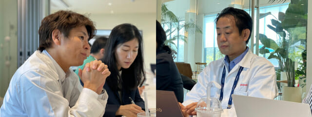 (오른쪽) 사토 에이스케 혼다 CR-V 개발 총책임자, (왼쪽) 요코야마 나오키 어코드 개발 총책임자 (사진=지디넷코리아)