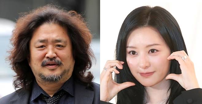 딴지일보 총수 김어준(왼쪽)과 배우 김지원. 뉴스1