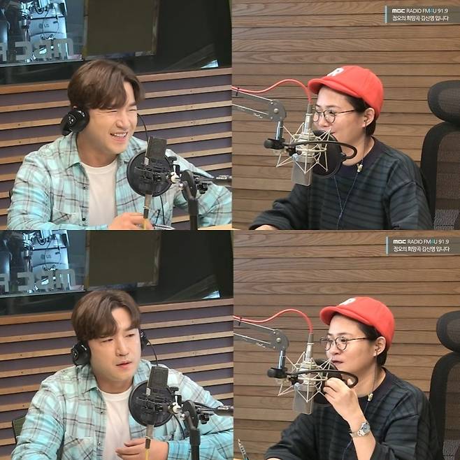 사진=왼쪽부터 이민우, 김신영/MBC FM4U ‘정오의 희망곡 김신영입니다’ 캡처