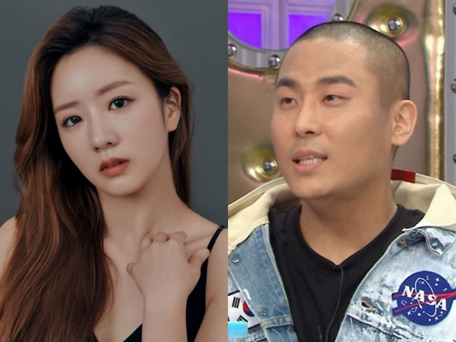 윤보미(왼쪽)와 라도