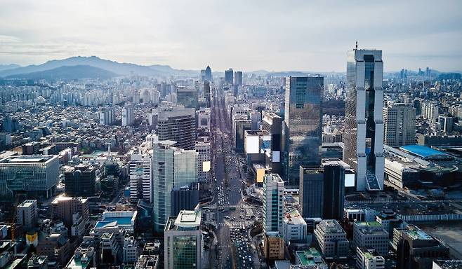 미래형 도시로 탈바꿈하는 서울 강남구 삼성동 전경. [GETTYIMAGES]