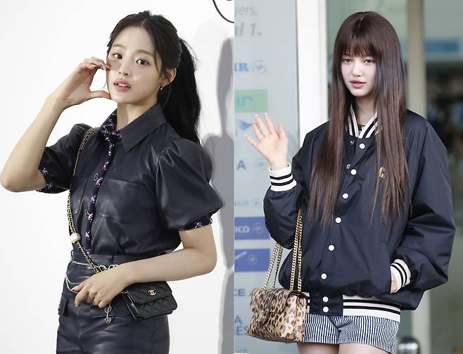 하이브와 어도어의 갈등이 불거진 뒤 포착된 어도어 소속 걸그룹 뉴진스 민지(왼쪽), 다니엘 모습. /뉴스1