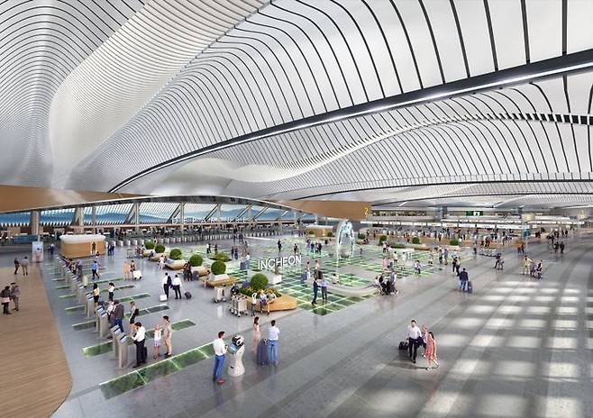 희림이 '인천국제공항 제1여객터미널 종합개선사업'의 설계사로 선정됐다.ⓒ희림