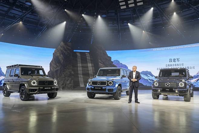 신형 G클래스 모델들. [베이징 공동취재단]