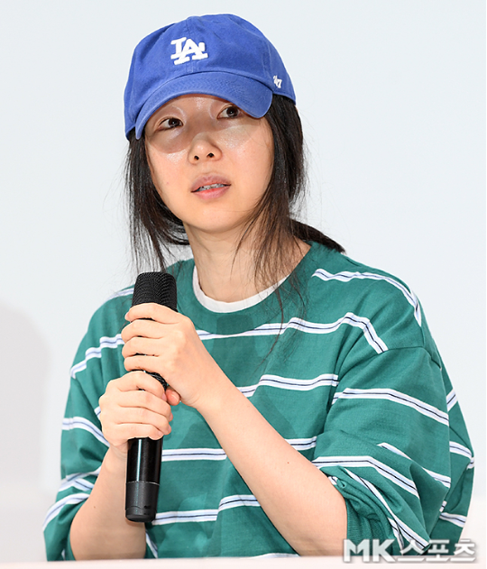 민희진 어도어 대표가 공식 입장을 발표하는 긴급 기자회견을 열었다.사진=천정환 기자